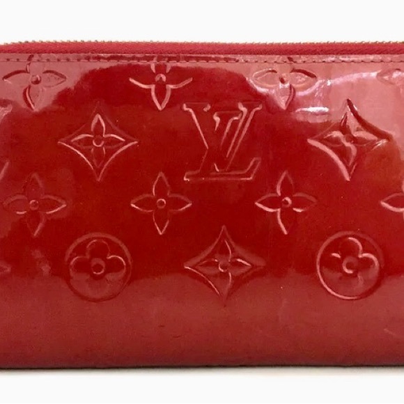Louis VUITTON Vernis Red Zippy Zip Around Wallet. Vintage. - Picture 3 of 9